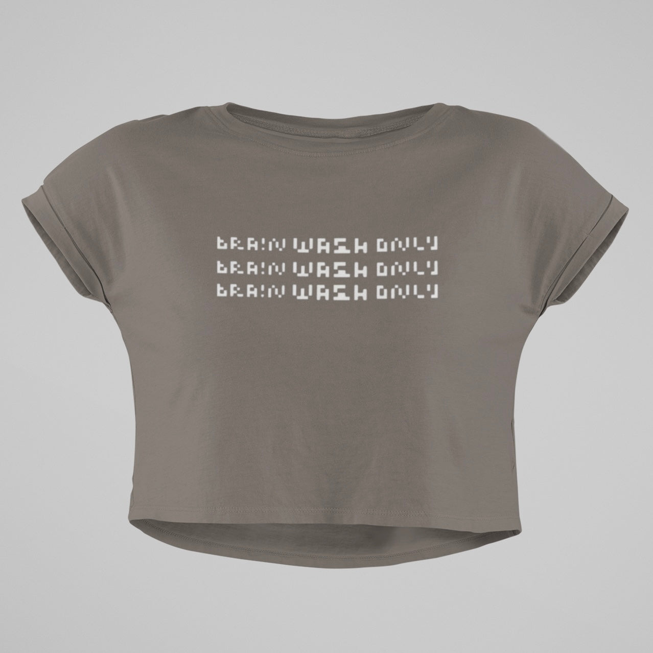 Heavy Faded Oversized Crop Top