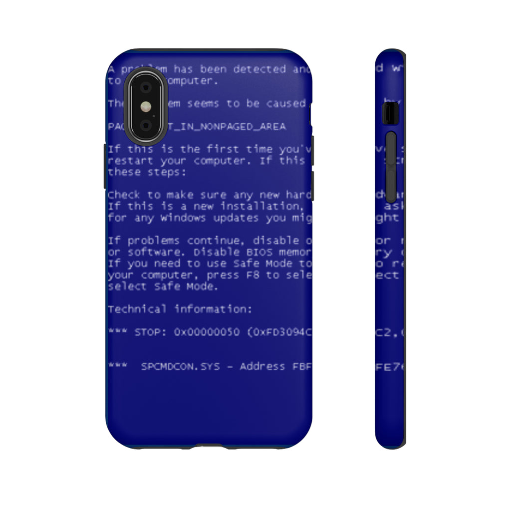 BSoD (Blue Screen of Death) Phone Case
