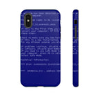 BSoD (Blue Screen of Death) Phone Case