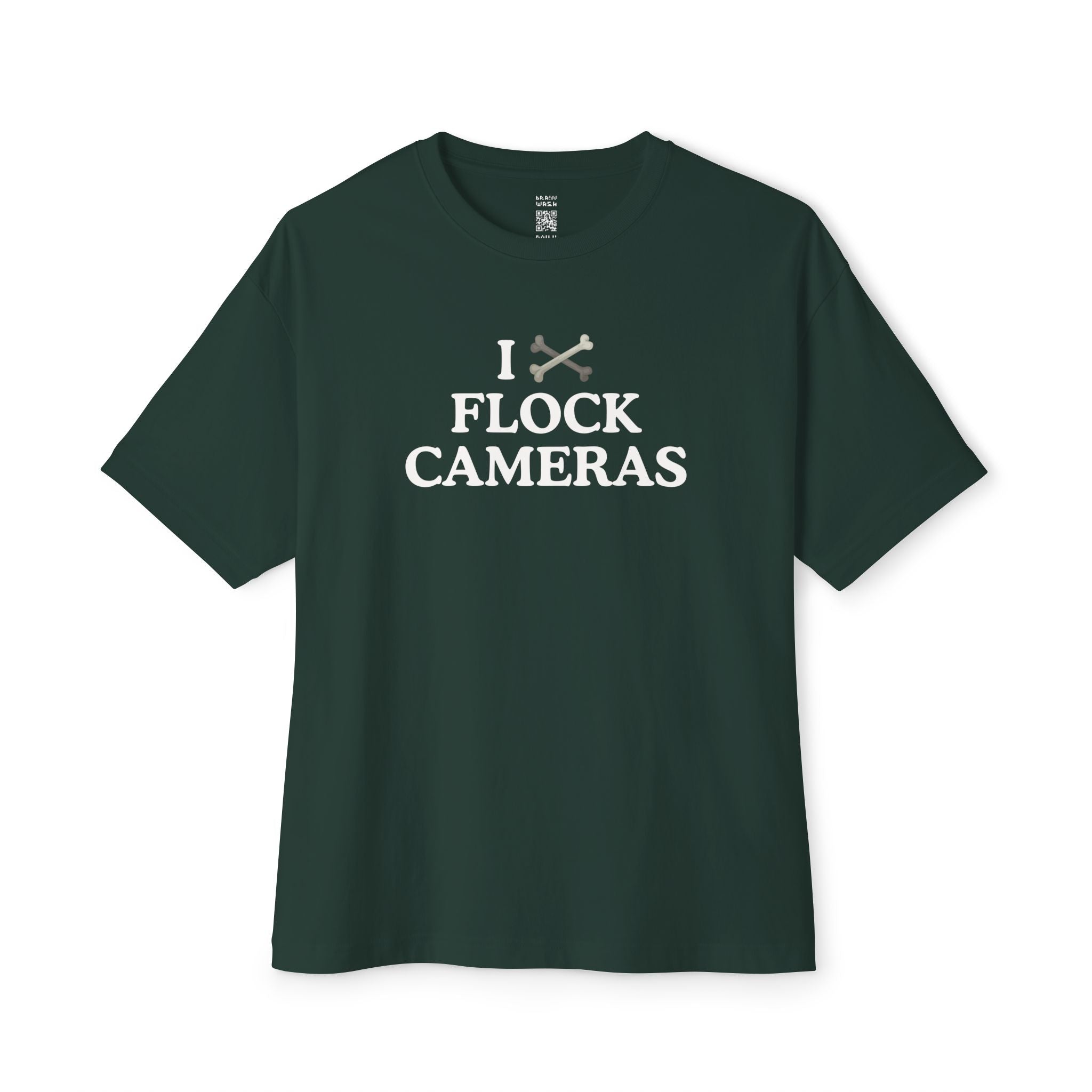 I X Flock Cameras Jolly Roger Oversized Tee