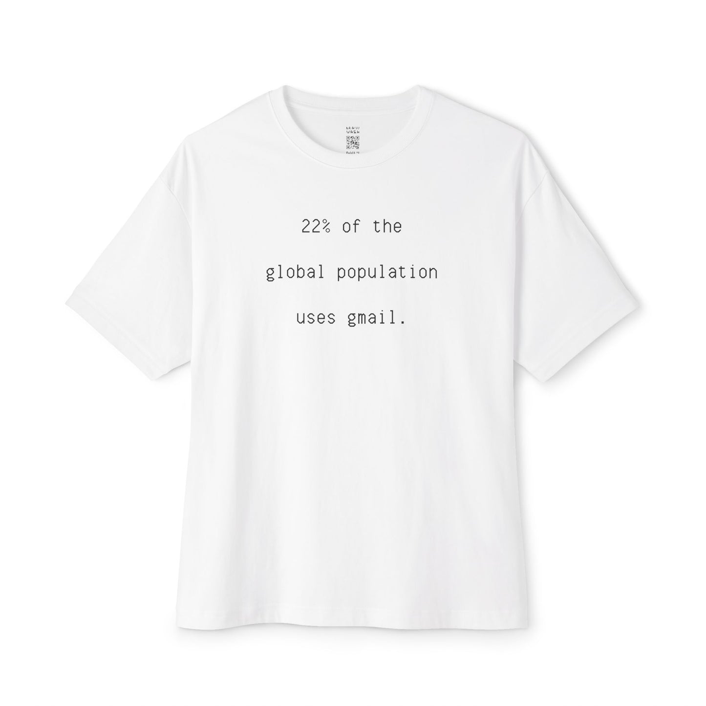 22% Of The World Uses Gmail Oversized Tee