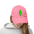 Distressed Plumbob Dad Hat