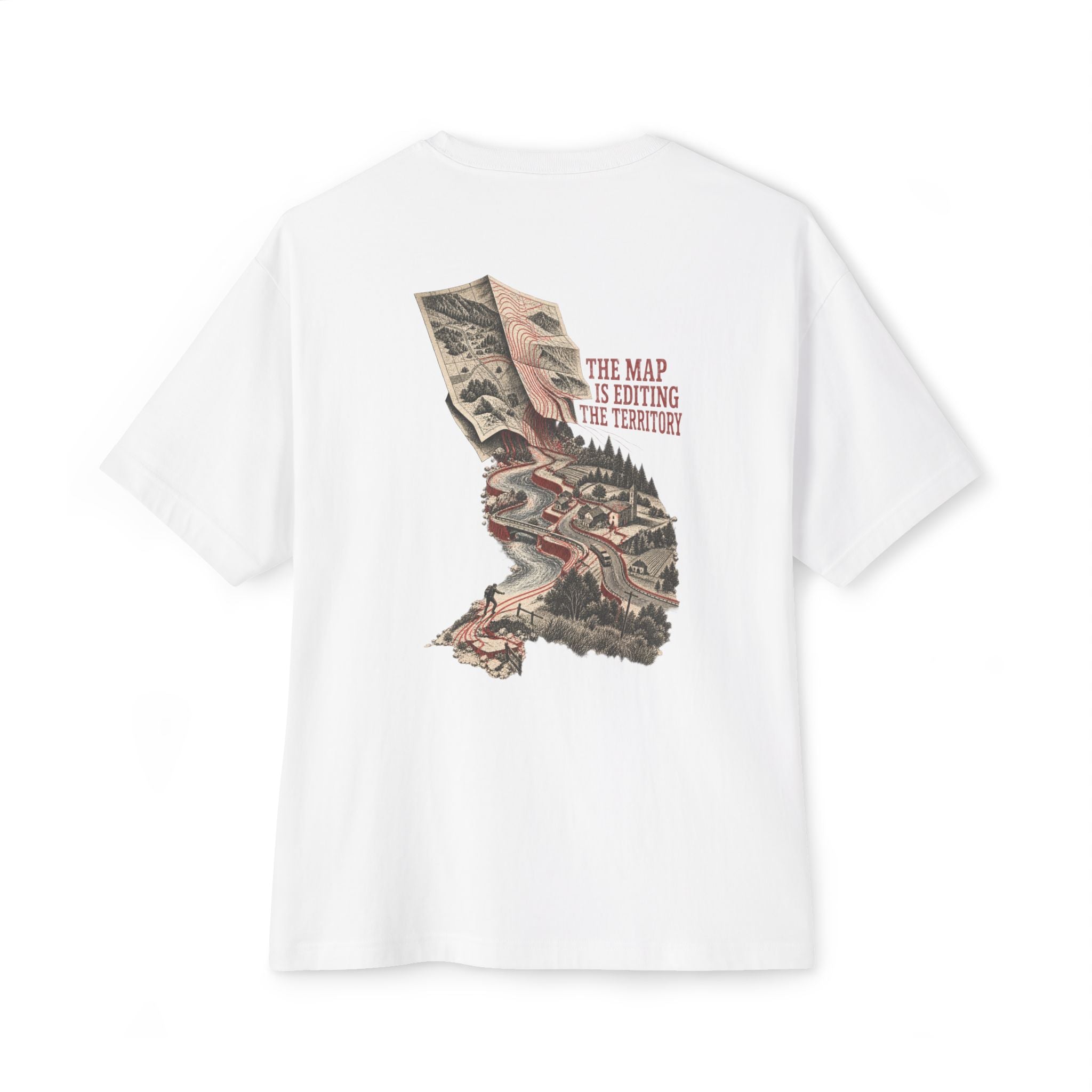 Map Editing Oversized Tee