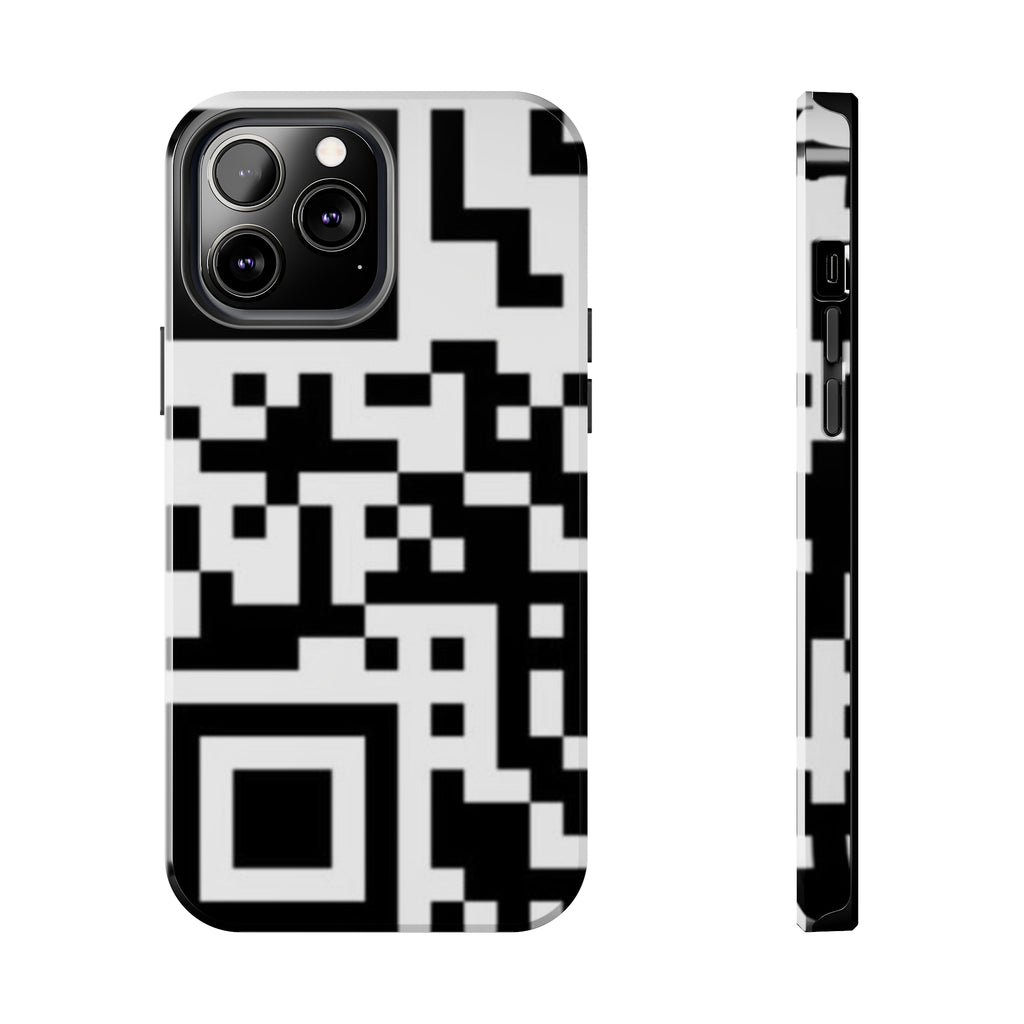 QR Print Tough Phone Case