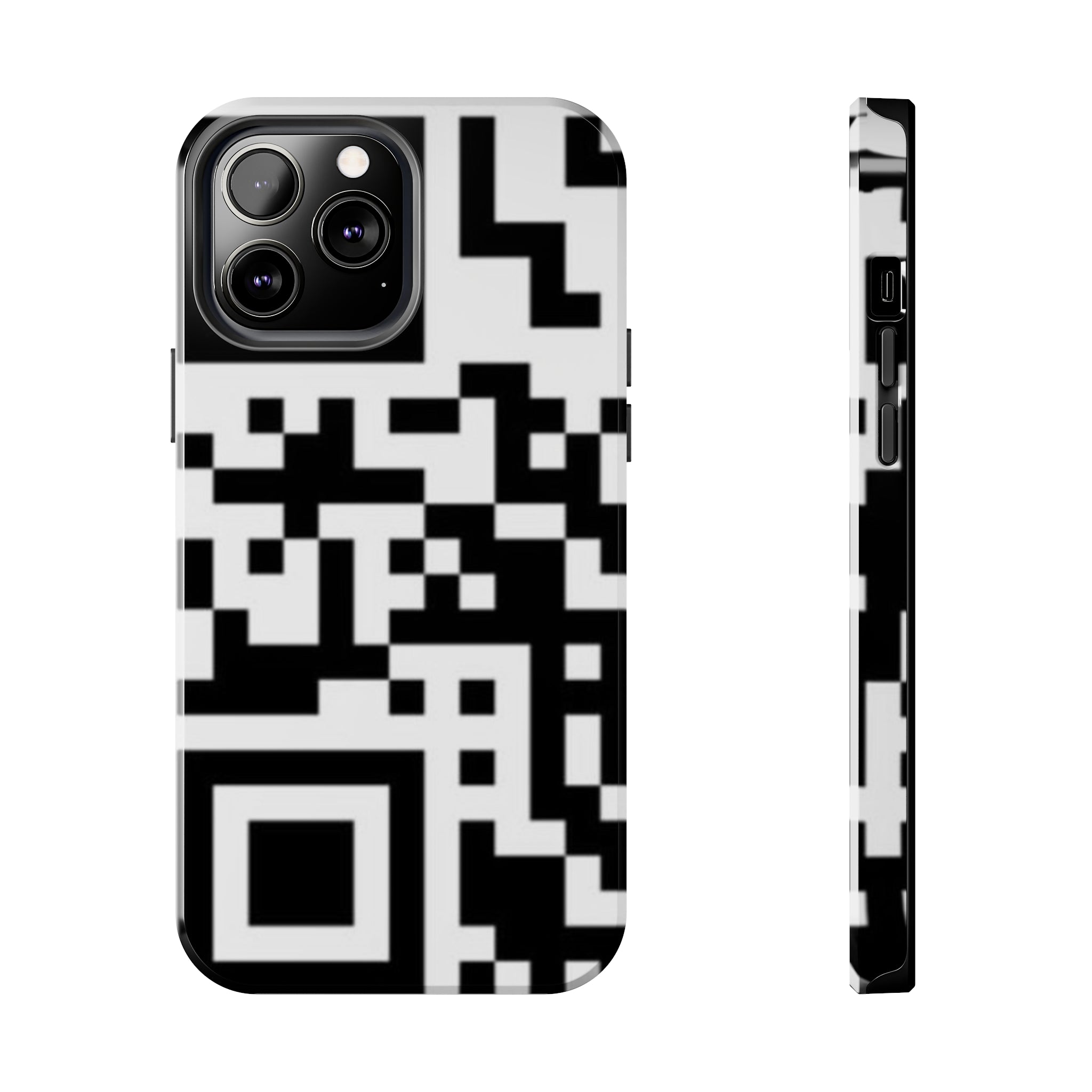 QR Print Tough Phone Case