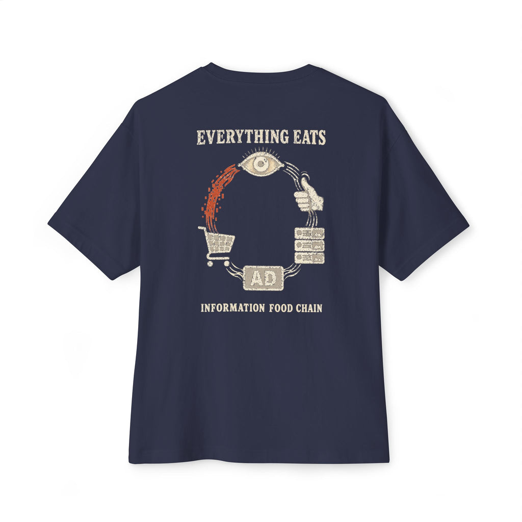 Information Food Chain Oversized Tee