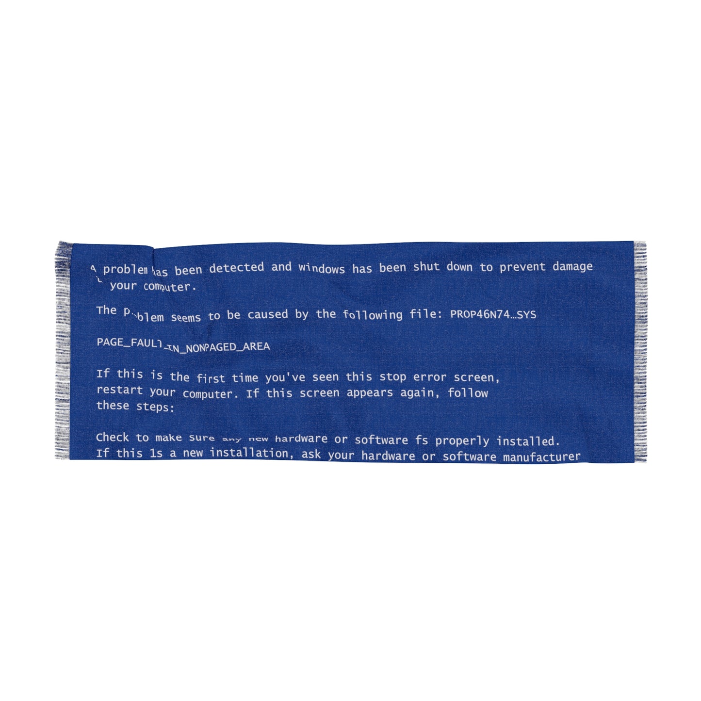 BSoD (Blue Screen of Death) Pashmina