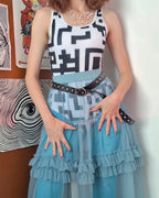 QR Code BodySuit One-Piece Swimsuit