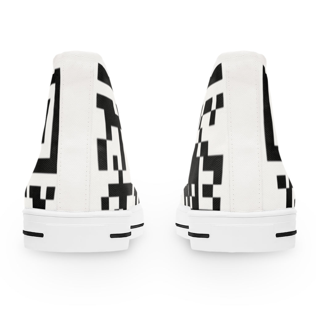 Women's QR Print High Top Sneakers
