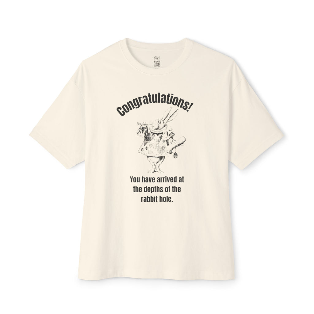 Depths Of The Rabbit Hole Oversized Tee