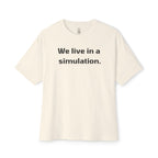 We Live In A Simulation Oversized Tee