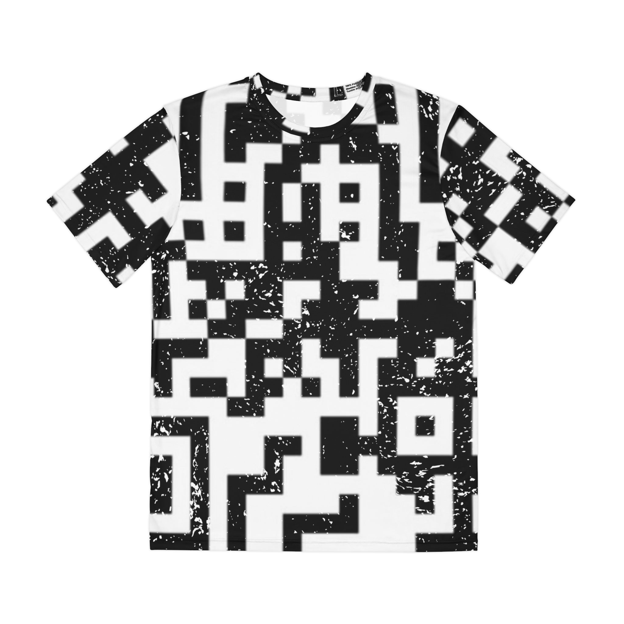 Grungey QR Print Tee