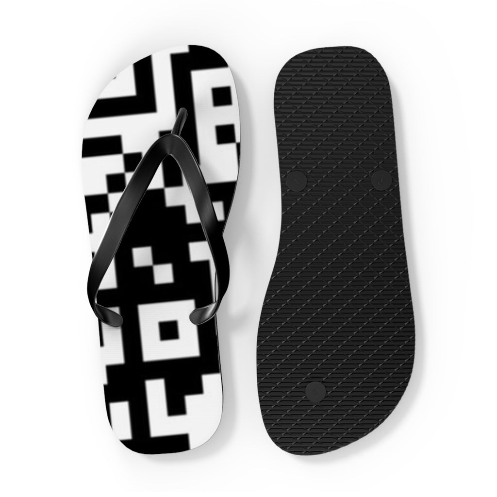 QR Print Flip Flops