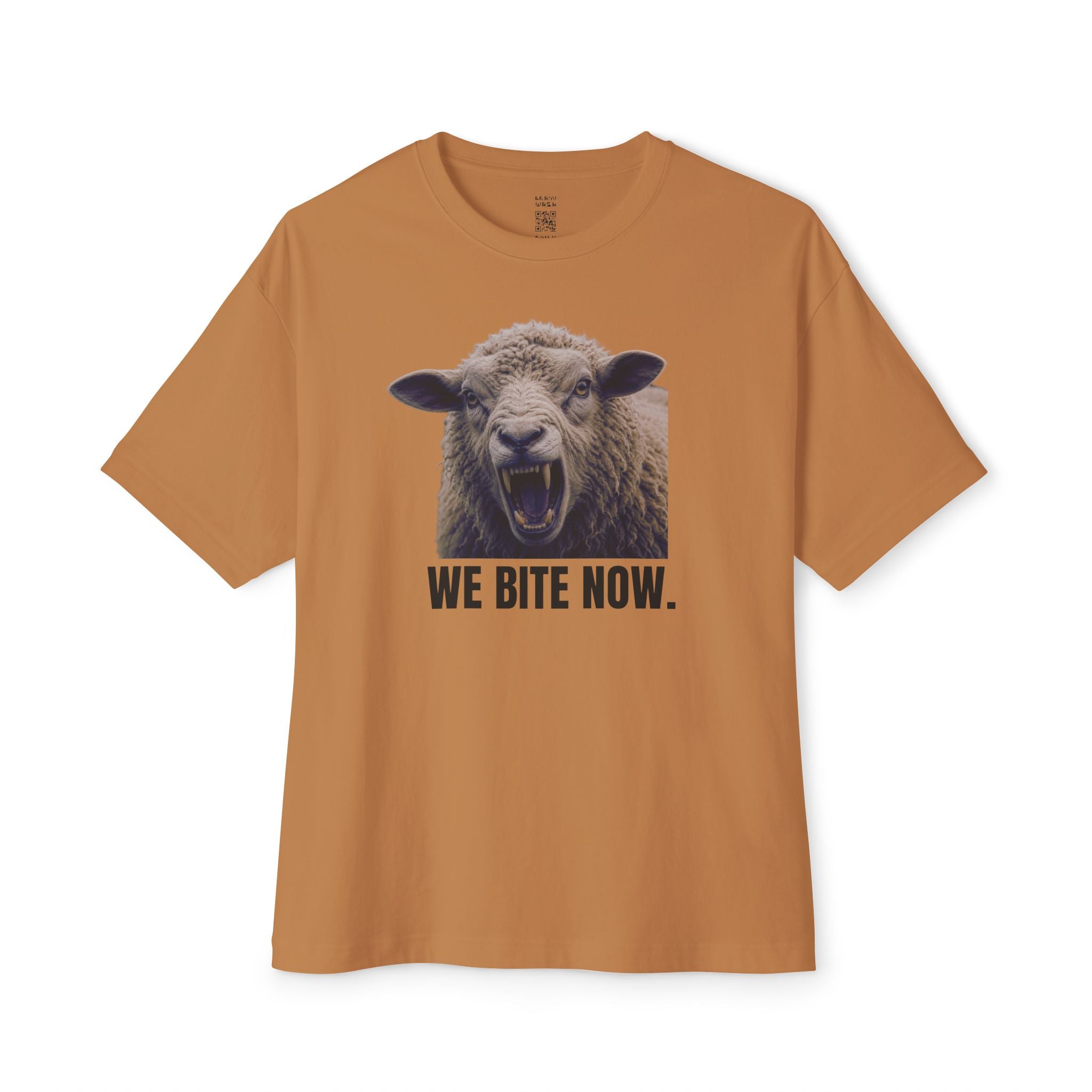 We Bite Now Sheep With Teeth Oversized Tee