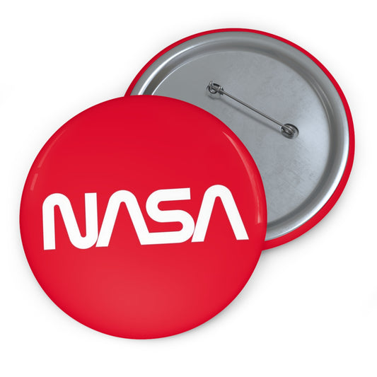 ‘Radiation Red’ NASA Pin Button Badge