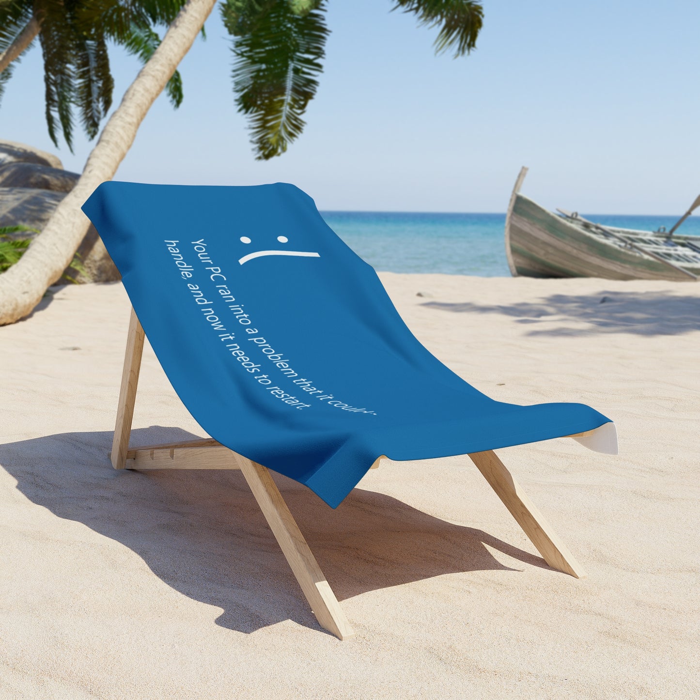 BSoD (Blue Screen of Death) Beach Towel I