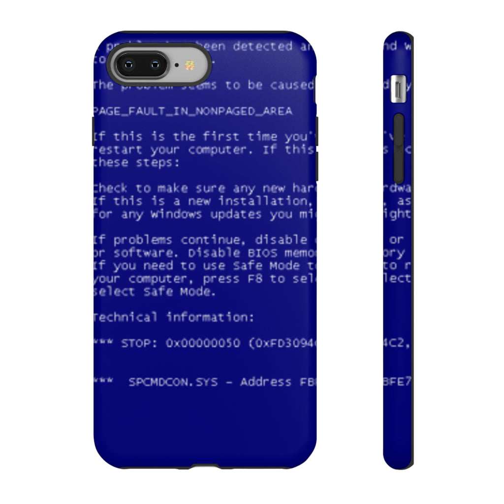 BSoD (Blue Screen of Death) Phone Case