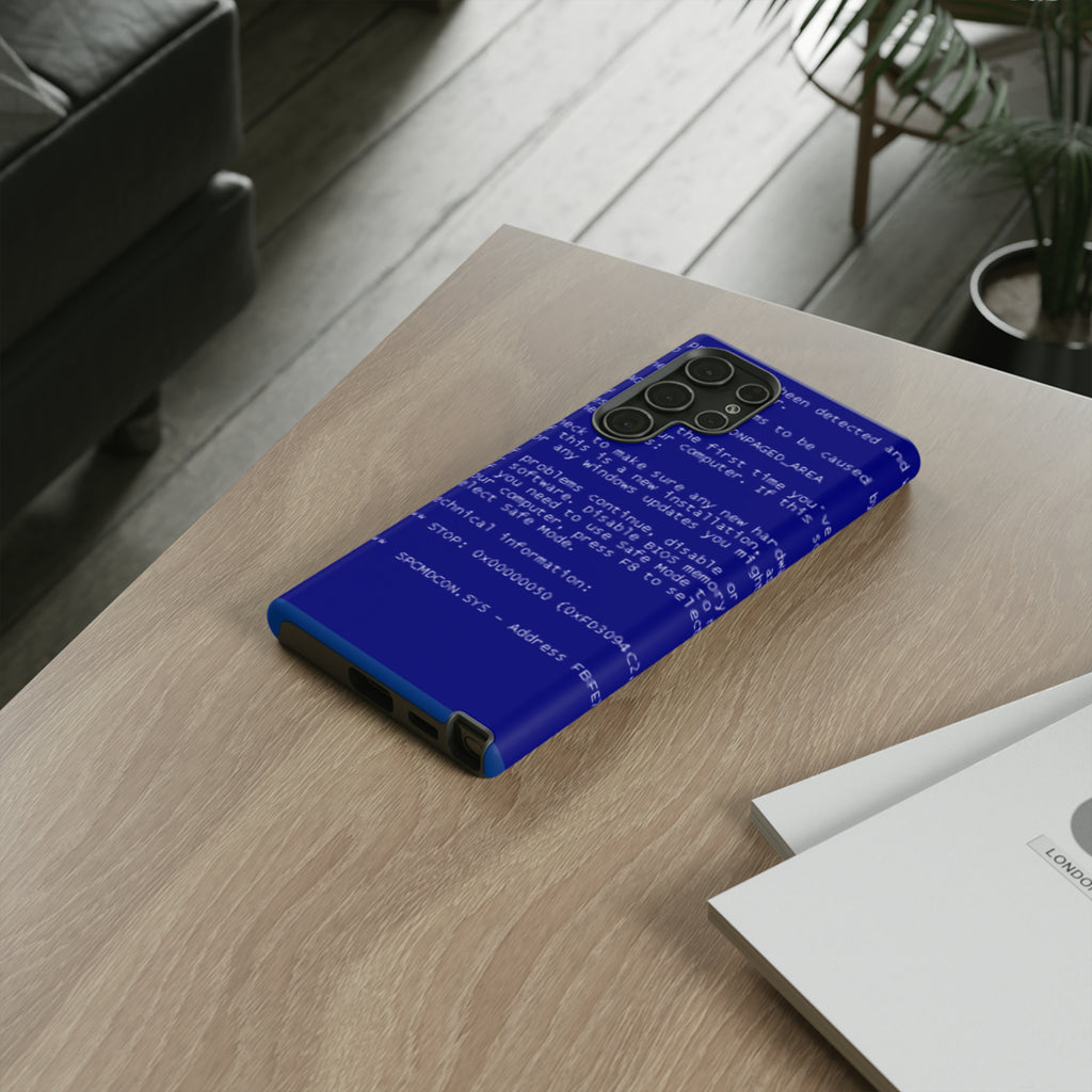 BSoD (Blue Screen of Death) Phone Case