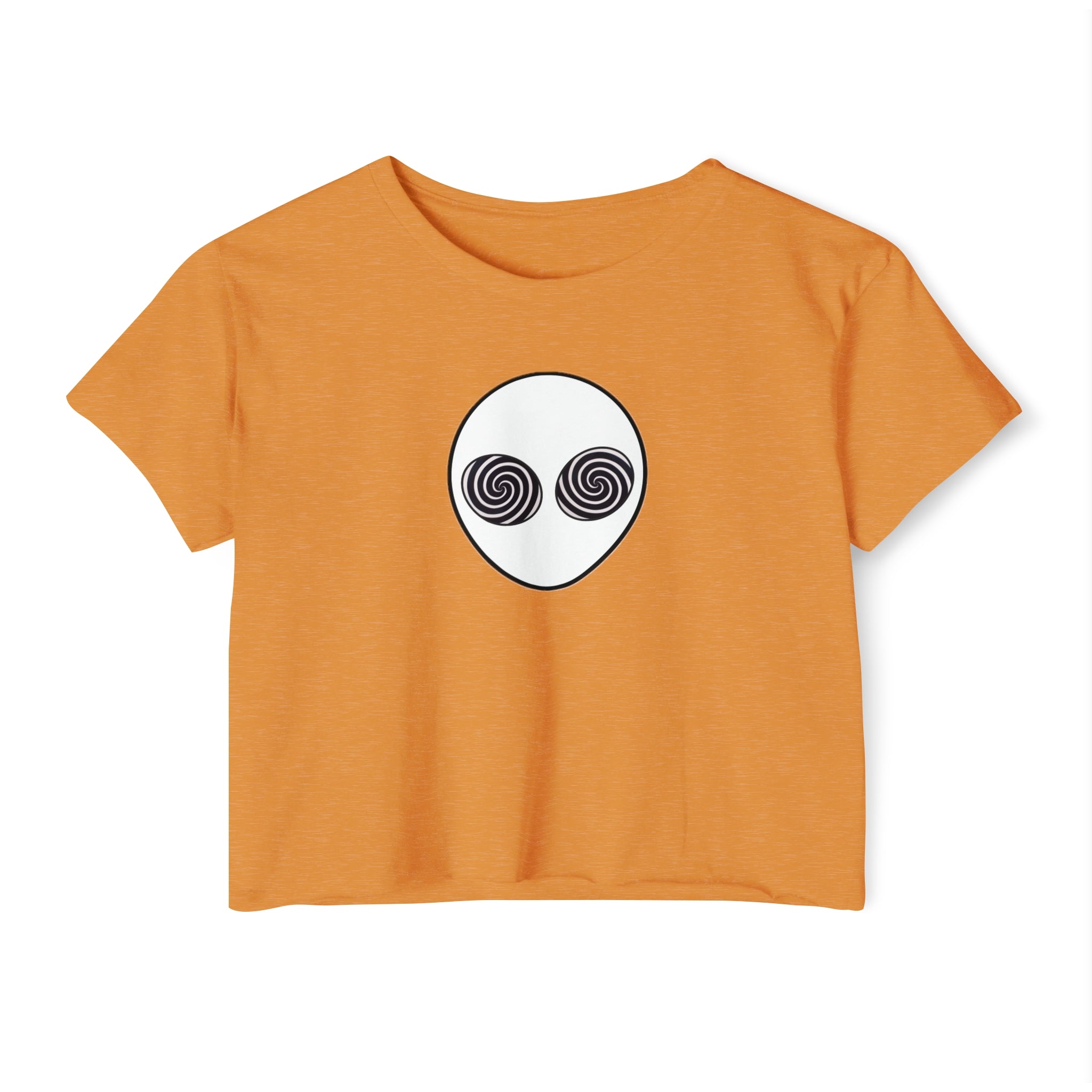 Trippy Alien Head Crop Top