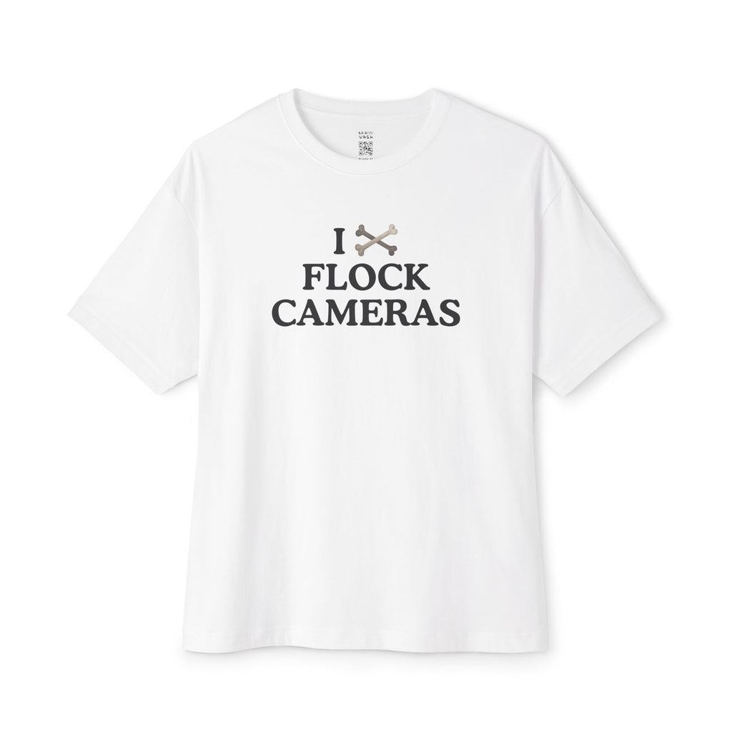 I X Flock Cameras Jolly Roger Oversized Tee