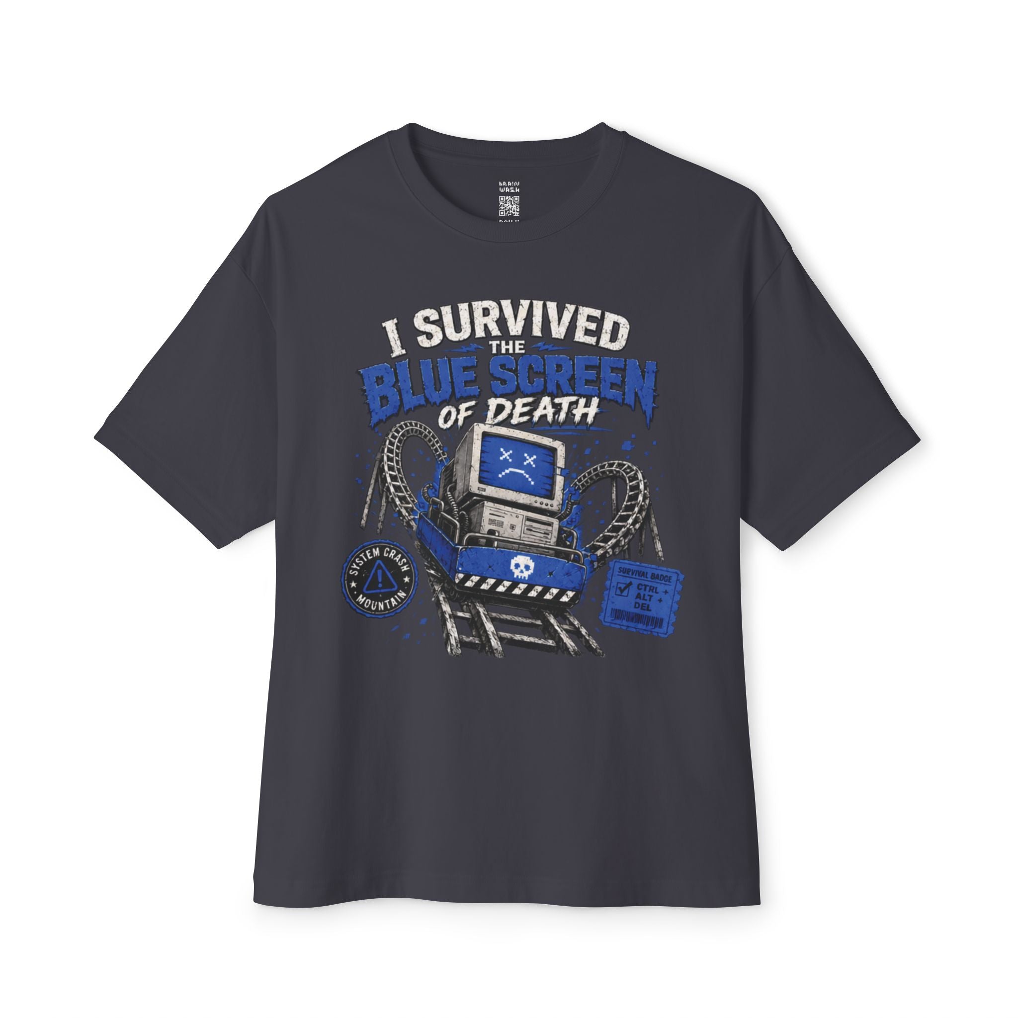 I Survived The Blue Screen Of Death Oversized Tee