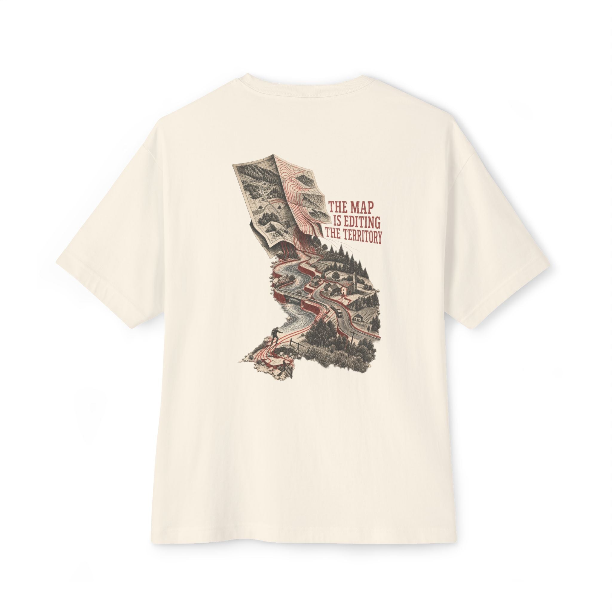 Map Editing Oversized Tee