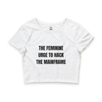Feminine Urge Crop Top Baby Tee