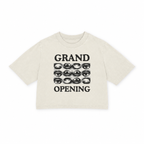 Grand Opening Heavy Faded Crop Tee