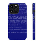 BSoD (Blue Screen of Death) Phone Case