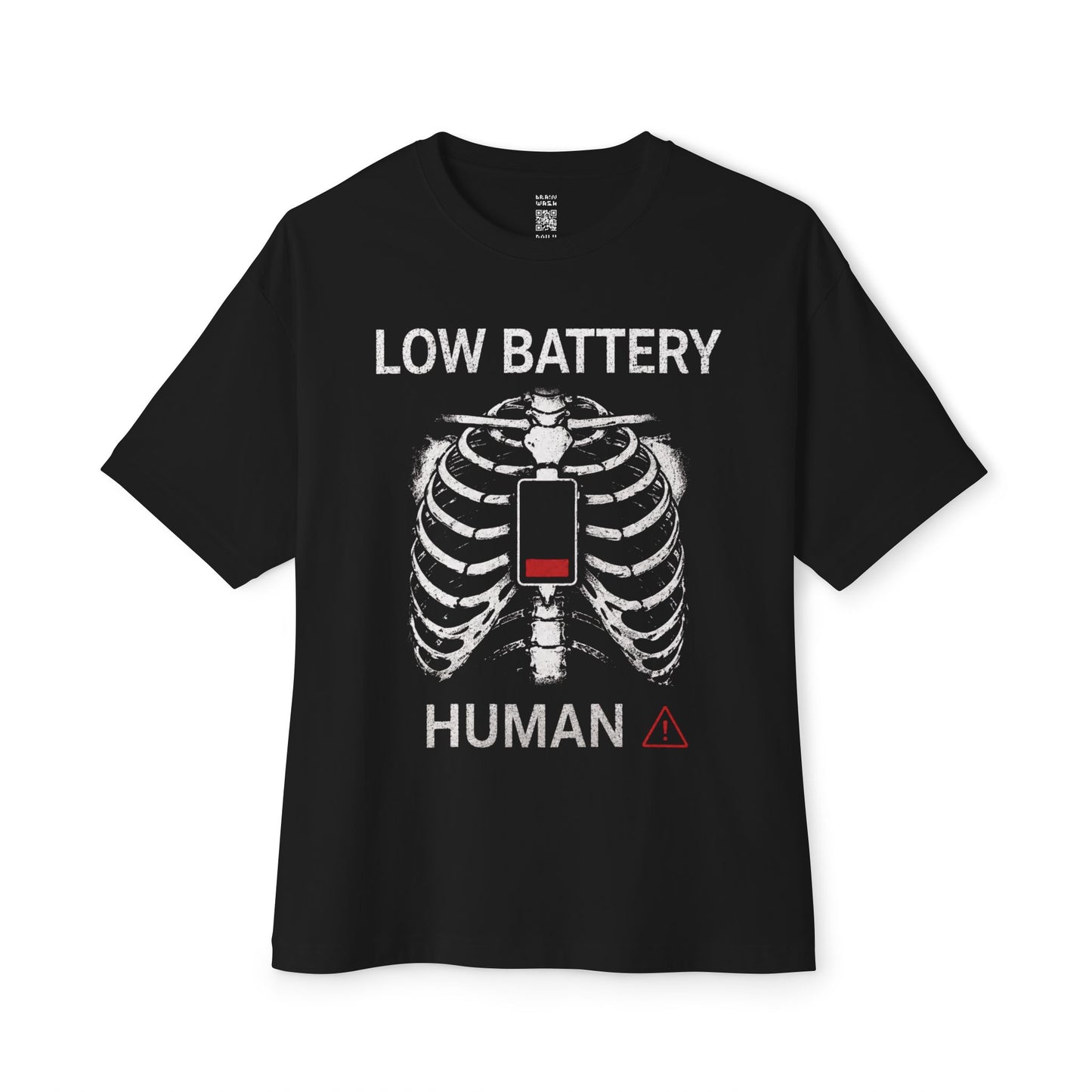 Low Battery Human Oversized Tee