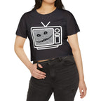 Cursed TV Crop Top Baby Tee