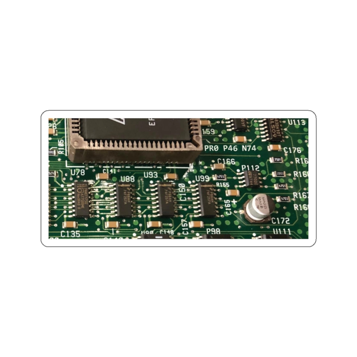 Long Circuitboard Sticker
