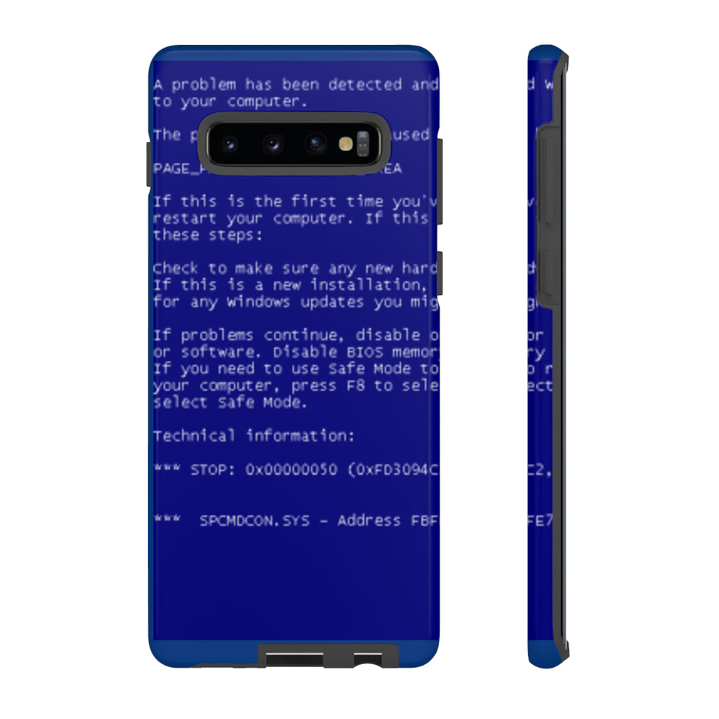 BSoD (Blue Screen of Death) Phone Case