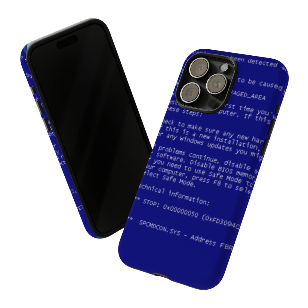 BSoD (Blue Screen of Death) Phone Case