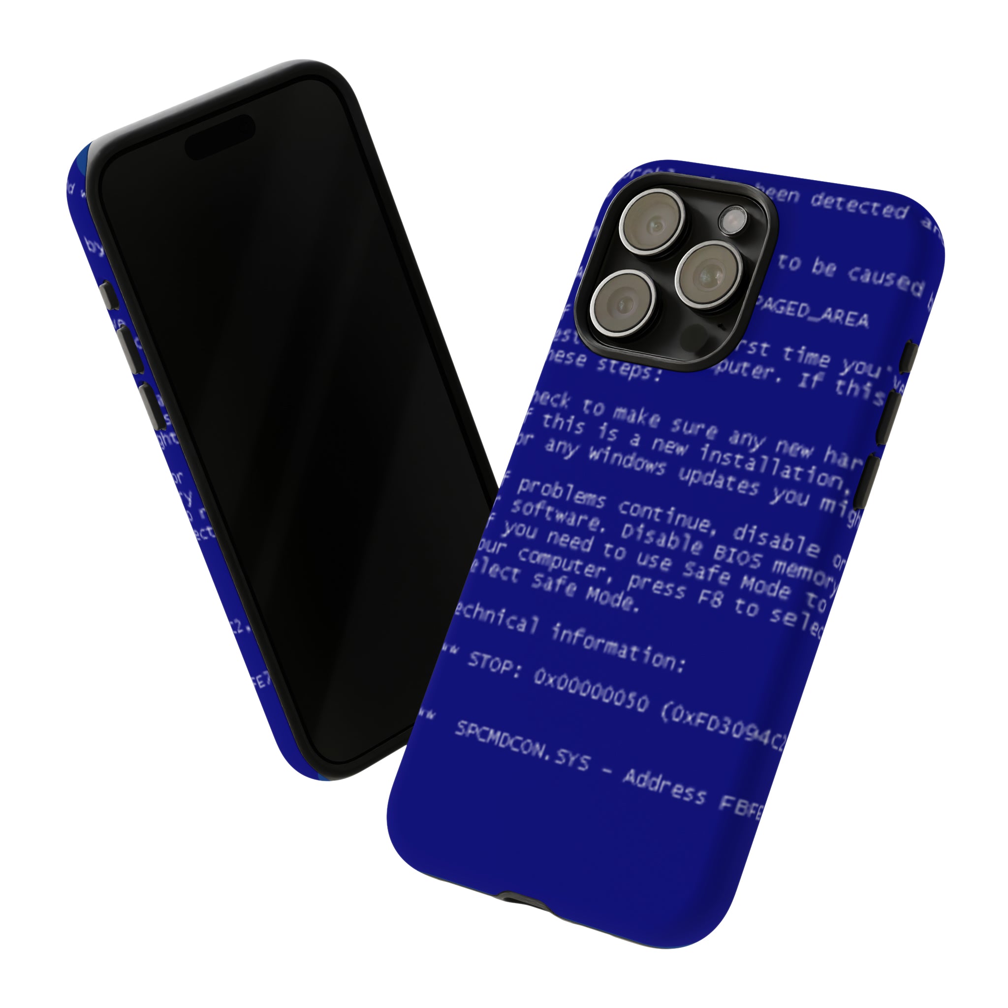 BSoD (Blue Screen of Death) Phone Case