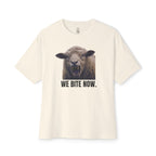 We Bite Now Sheep With Teeth Oversized Tee