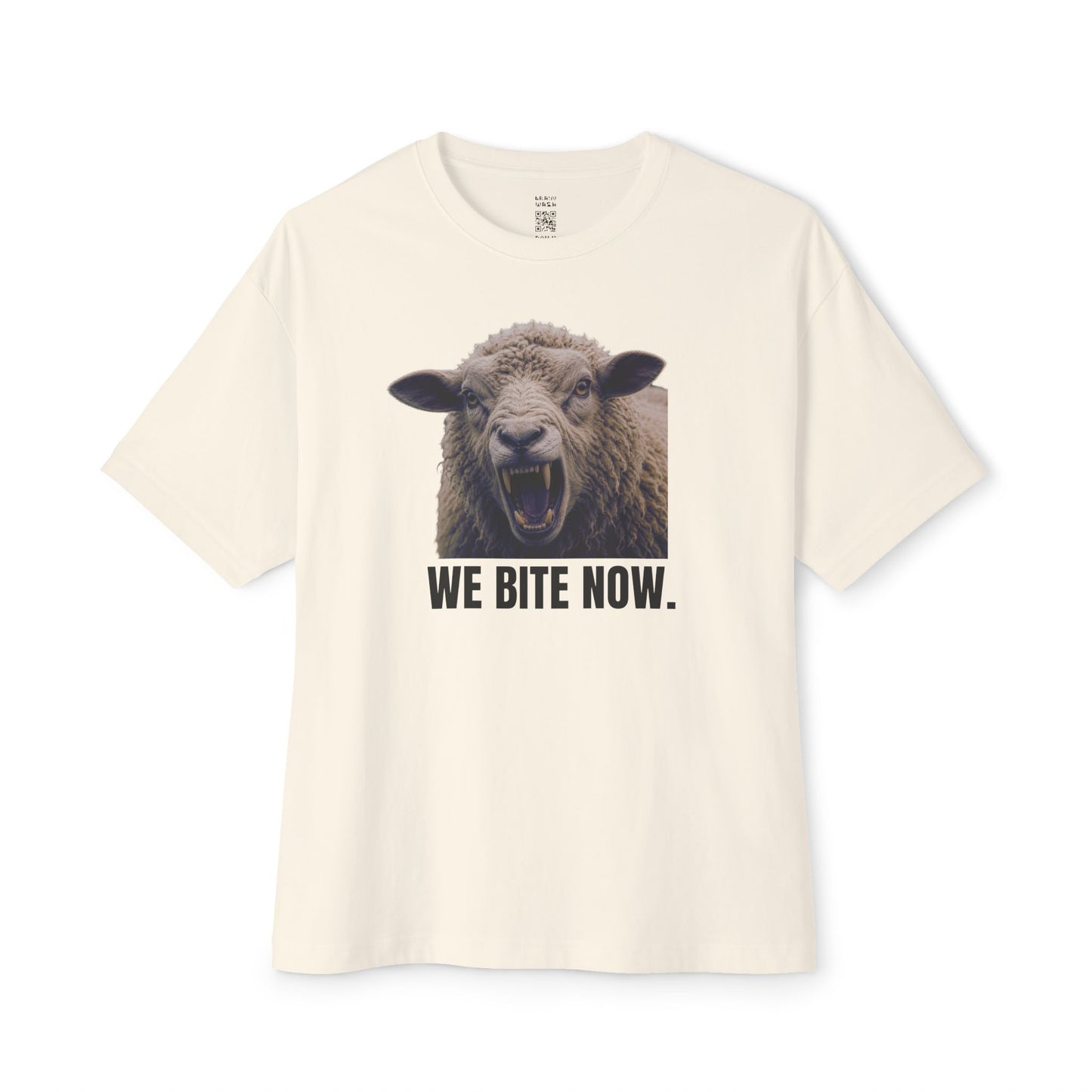 We Bite Now Sheep With Teeth Oversized Tee