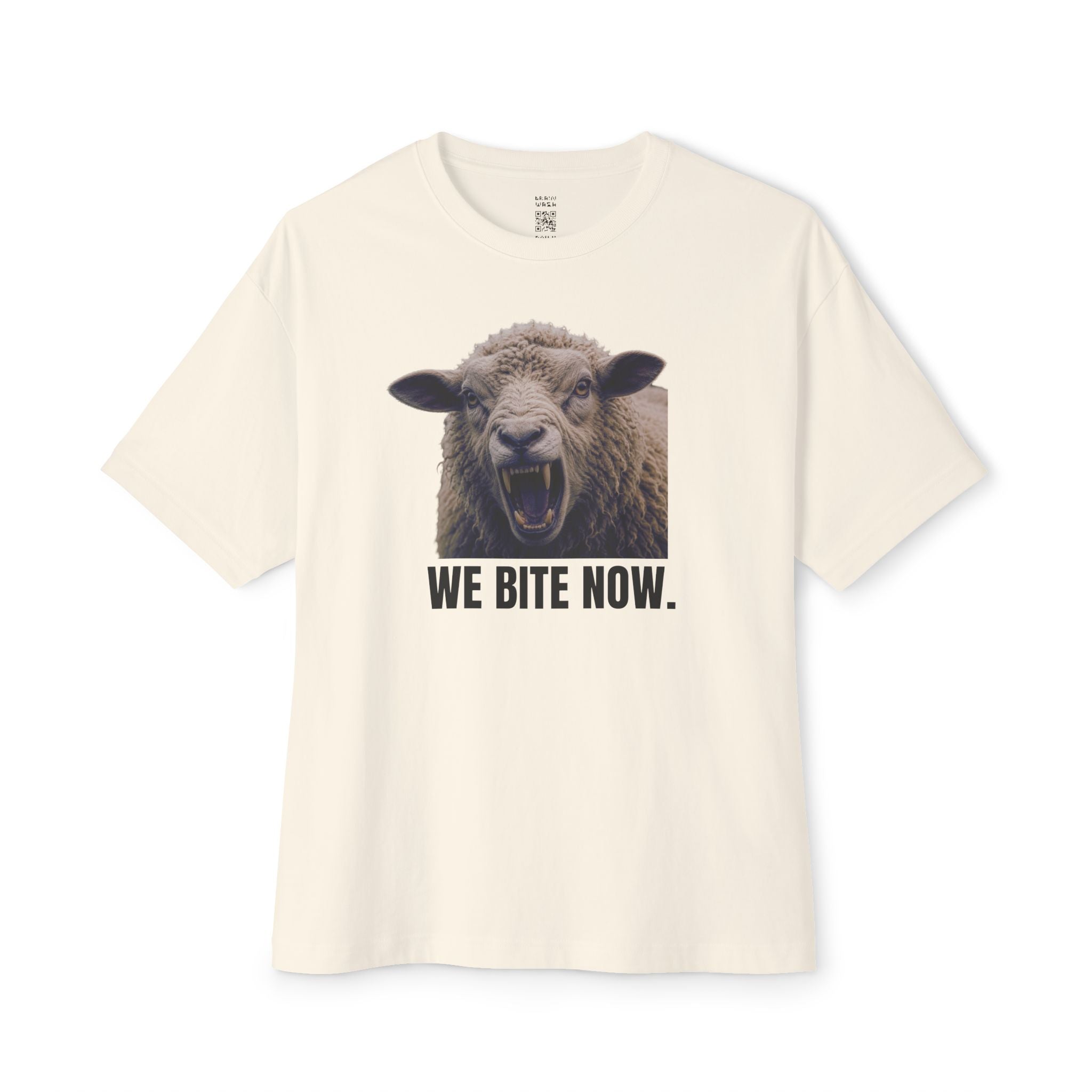 We Bite Now Sheep With Teeth Oversized Tee