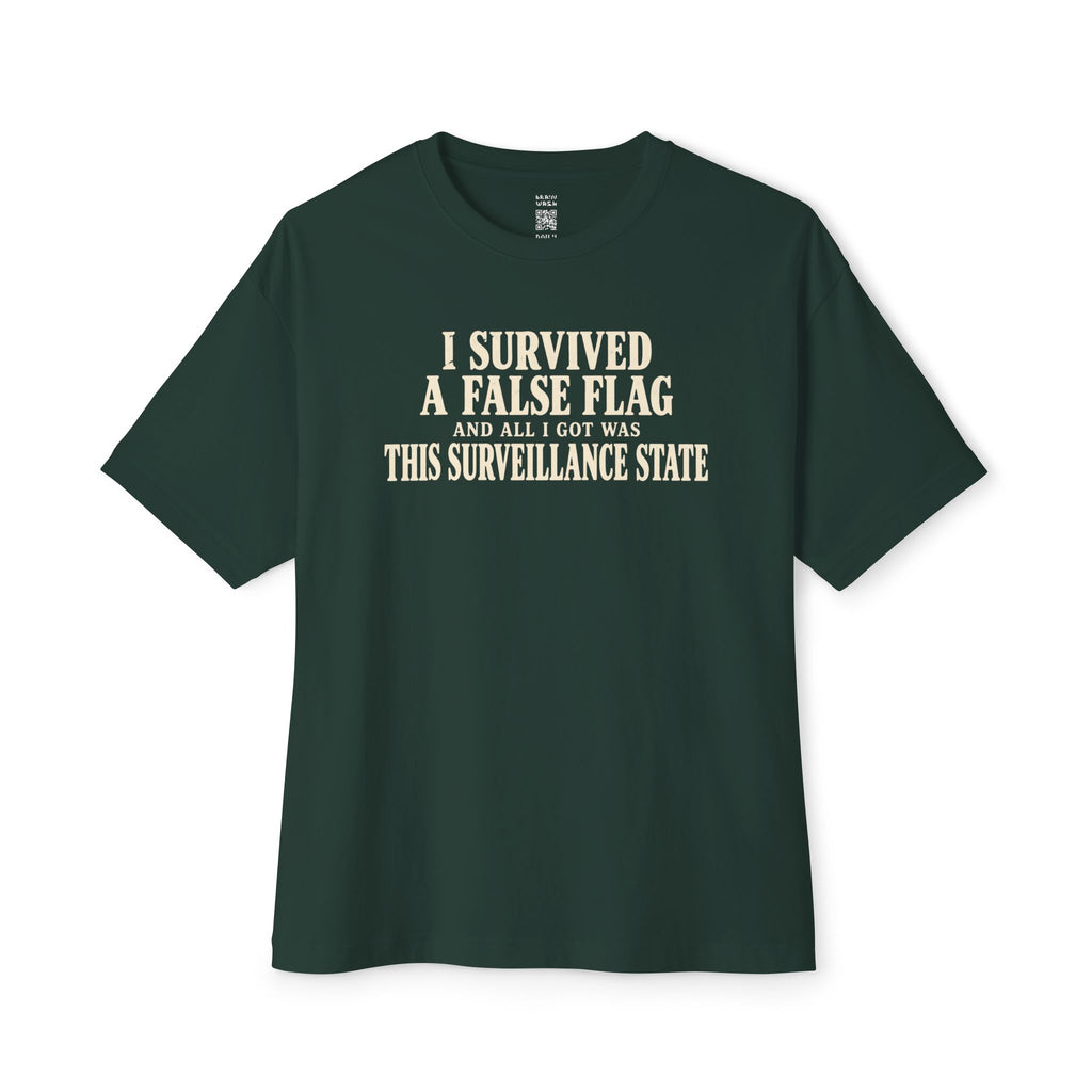 Survived False Flag Oversized Tee