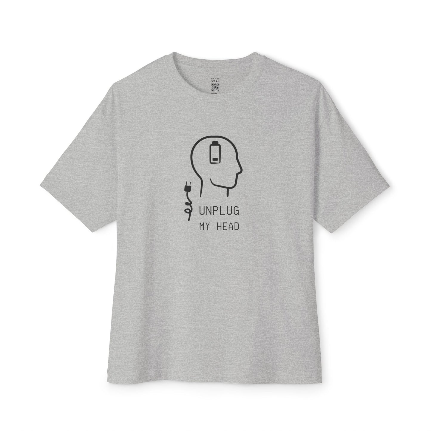 Unplug My Head Oversized Tee