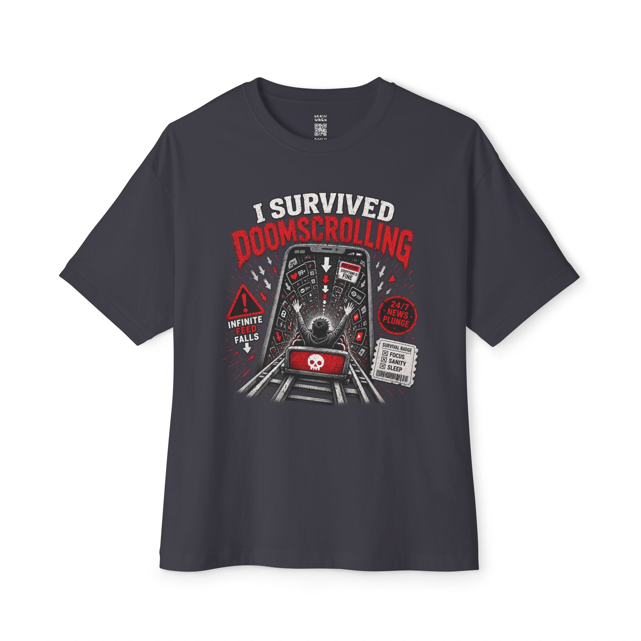 I Survived Doomscrolling Oversized Tee