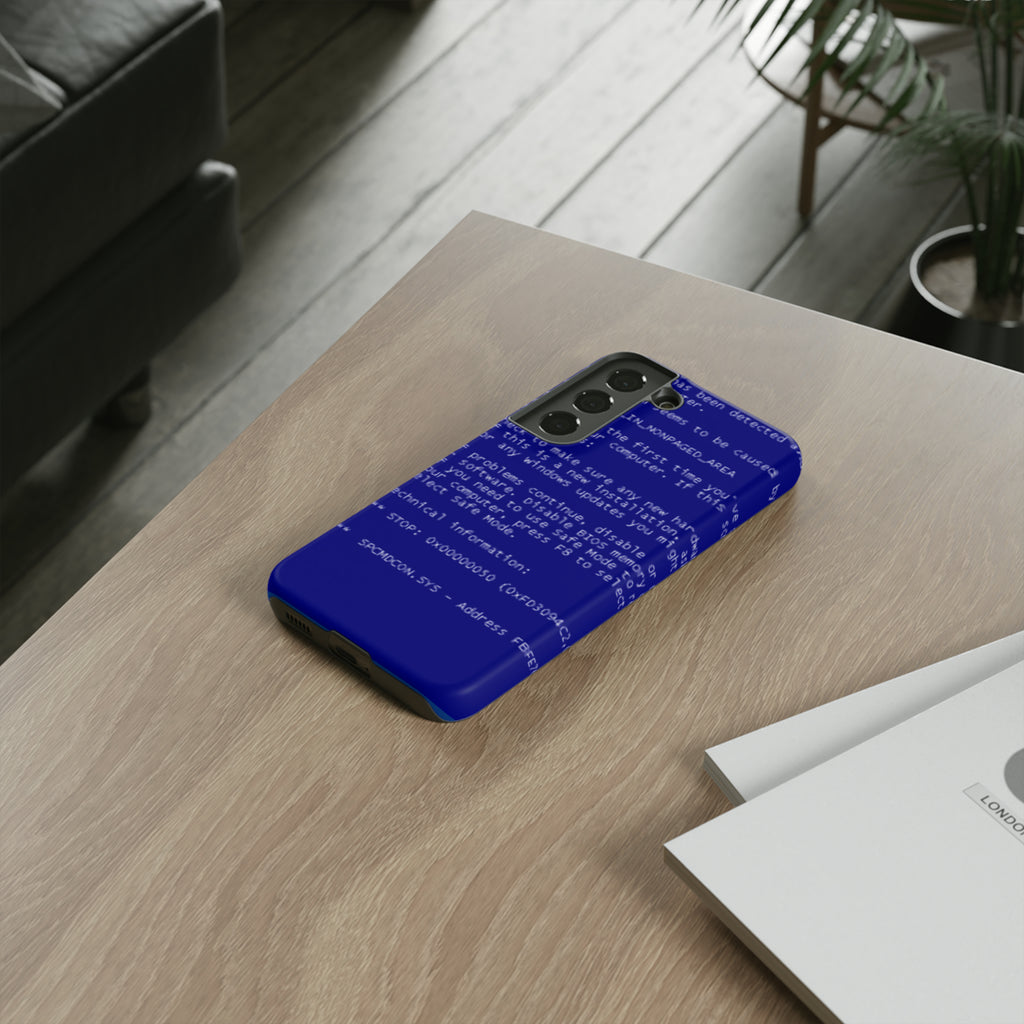 BSoD (Blue Screen of Death) Phone Case