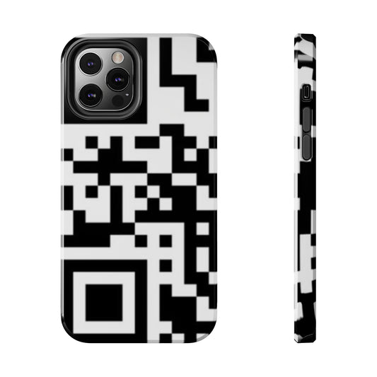 QR Print Tough Phone Case