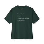 Things I’m On List Oversized Tee
