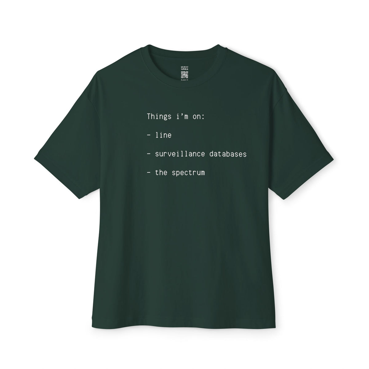 Things I’m On List Oversized Tee