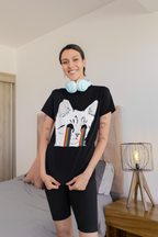 Psychedelic Sad Cat T-Shirt