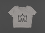 Let It Out Heavy Faded Crop Tee