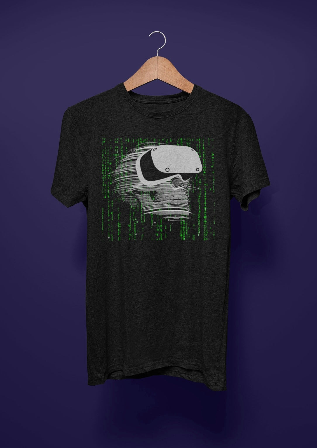 Cyber Death VR Matrix Skull T-Shirt