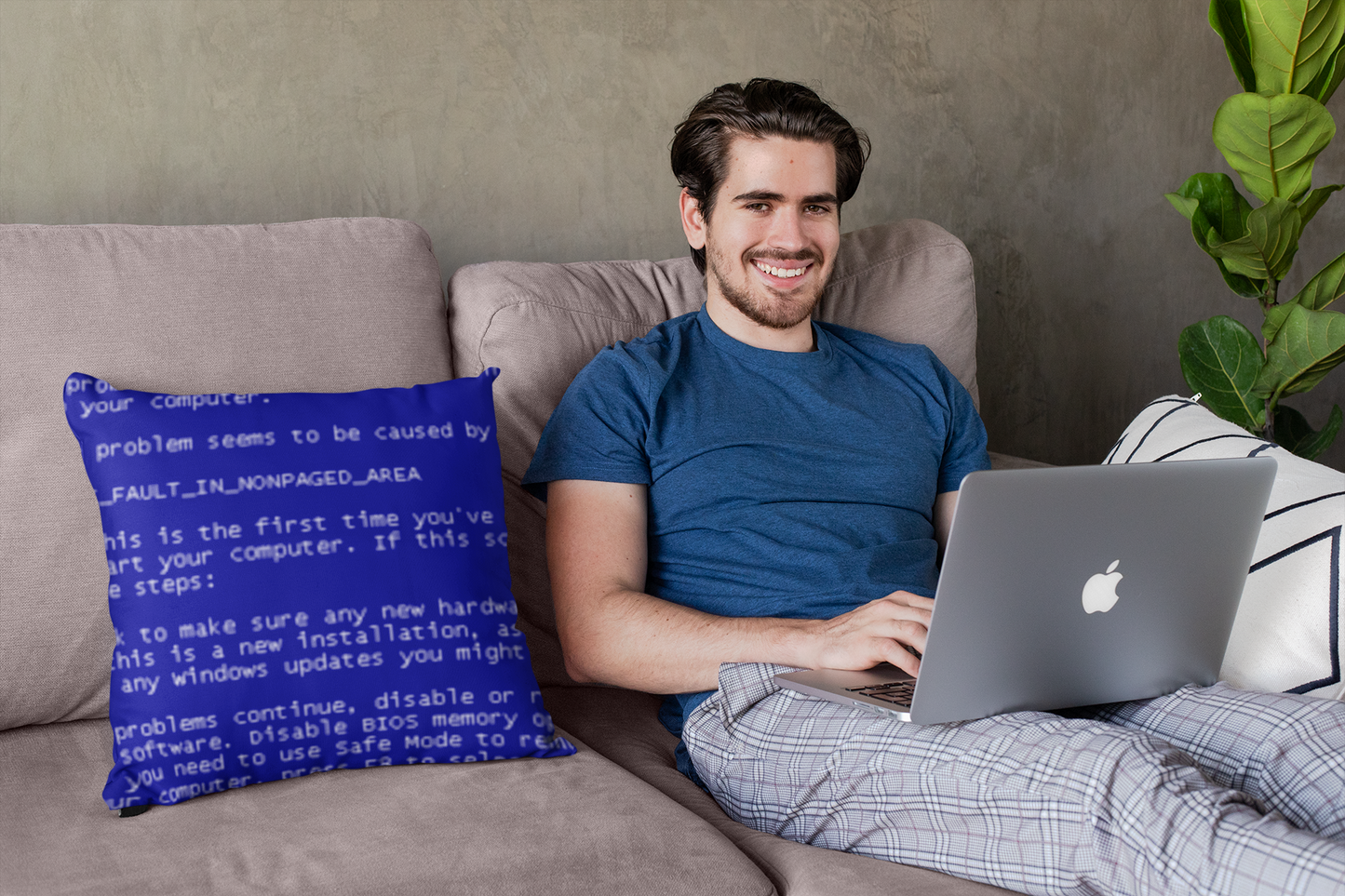 BSOD (Blue Screen of Death) Pillow