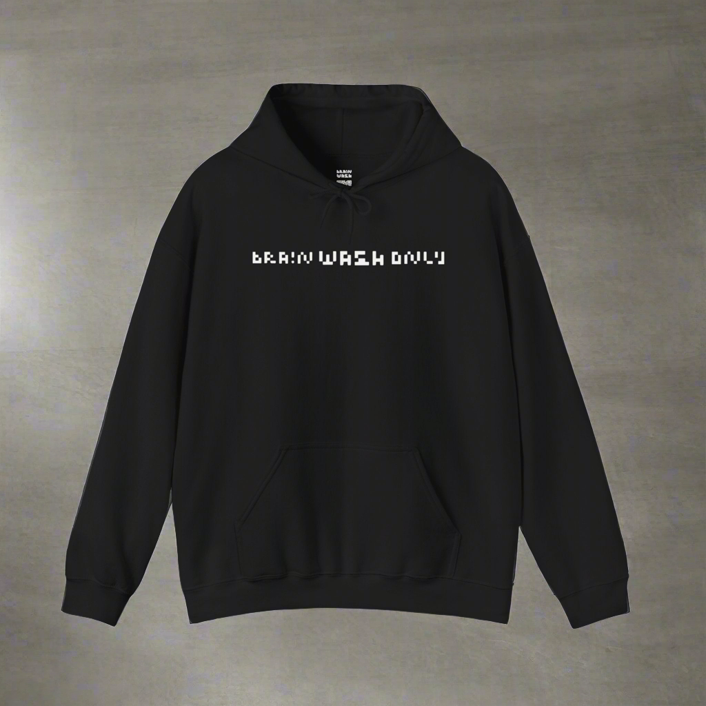 Brain Wash Only Black Hoodie